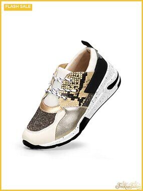 Wedge Sneakers Platform Lace Up High Heel Casual Shoes